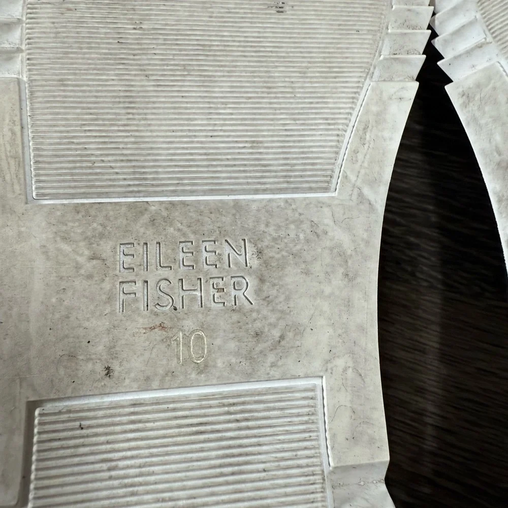 Eileen Fisher Womens 10 Tan Suede Sandal Comfortable Minimalist Boho‎ Neutral